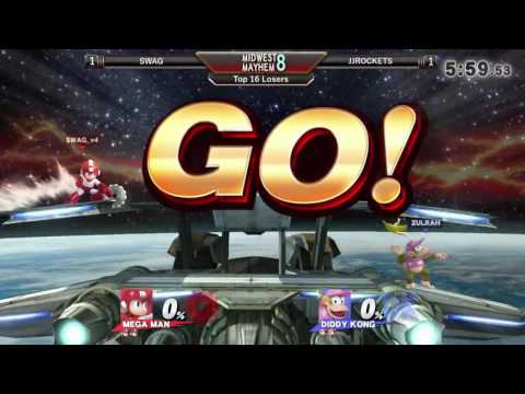 Midwest Mayhem 8 Top 16 Losers: SWAG (Mega Man) vs. JJROCKETS (Diddy Kong)