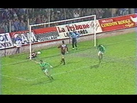 ASSE 3-2 Nice - 22e journée de D1 1987-1988
