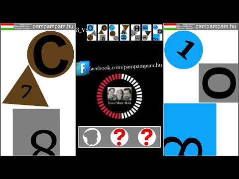 QUIZ 🟦🟥🟩▢⭘△❶❷❸ szín forma érték - Pam pam pam társasjáték_181🙂pampampam.hu
