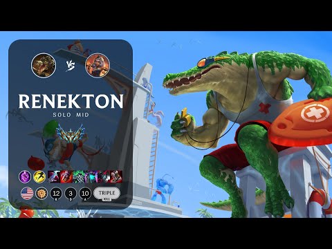 Renekton Mid vs Qiyana - NA Challenger Patch 14.6