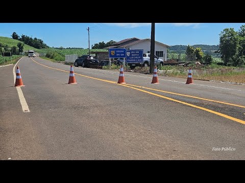 SÃO PEDRO DAS MISSÕES PARTICIPOU DE UM EVENTO AO LADO DO GOVE. EDUARDO LEITE - INAUGURAÇÃO DA ERS528