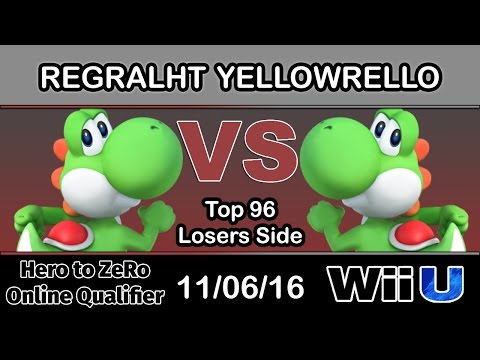Hero to ZeRo - gg | regralht (Yoshi) Vs. yellowrello (Yoshi) Top 96 Losers Side - Smash Wii U