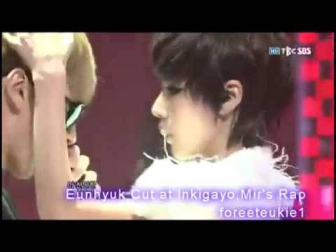 [Eunhyuk]cut in going crazy at inkigayo!!!