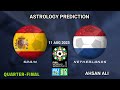 SPAIN VS NETHERLANDS WOMEN S FOOTBALL WORLD CHAMPIONSHIP QUARTER FINAL MATCH ASTROLOGY PREDICTION