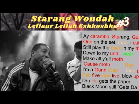 Starang Wondah on Leflaur Leflah Eshkoshka | Rhyme Scheme Highlighted #3