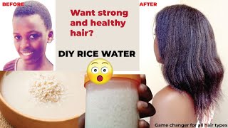 How to Make Rice Water for Massive Hair Growth | THE EASIEST AND TRUE RECIPE.