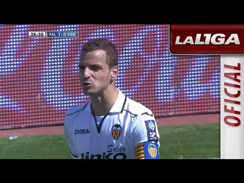 Gol de Soldado (1-0) en el Valencia CF - Osasuna - HD