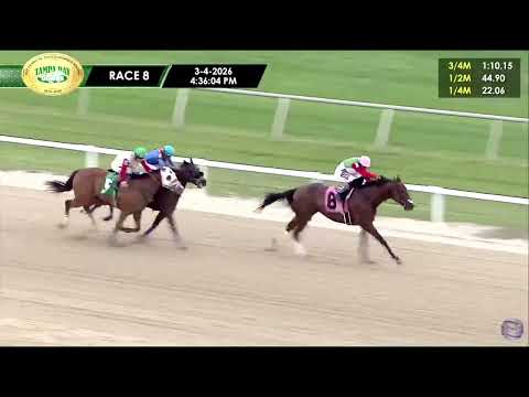 8va Carrera de Tampa Bay Downs | Miercoles 4 de Marzo de 2026