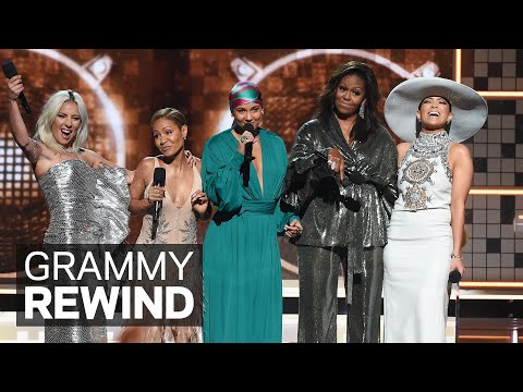 Michelle Obama, Lady Gaga, Alicia Keys, J. Lo & Jada Pinkett Smith Open 2019 GRAMMYs | GRAMMY Rewind
