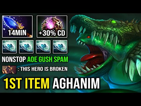 NEW BROKEN HERO 1st ITEM Scepter Nonstop Spam Skills From Far Away 7.30c Octarine Tidehunter Dota 2