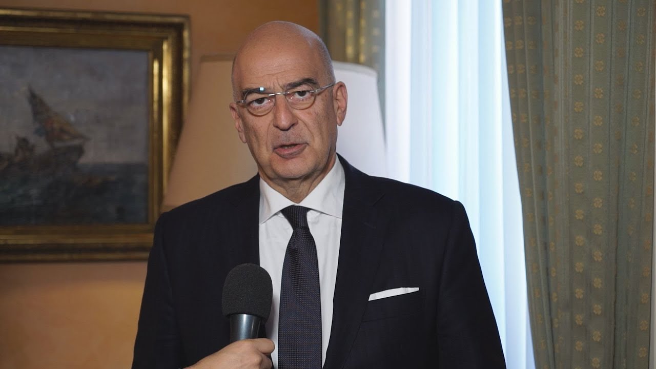 Δήλωση του υπουργού εξωτερικών Νίκου Δένδια απο την Ιταλία