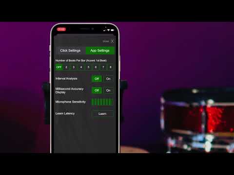 Drummer ITP - App Settings and Learn-Latency Tutorial