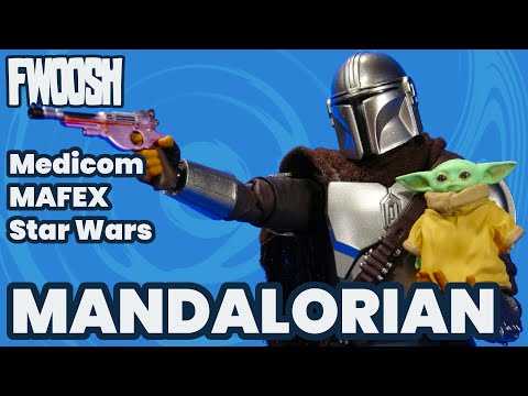 MAFEX Mandalorian Din Djarin and Grogu Star Wars Medicom Action Figure Overview