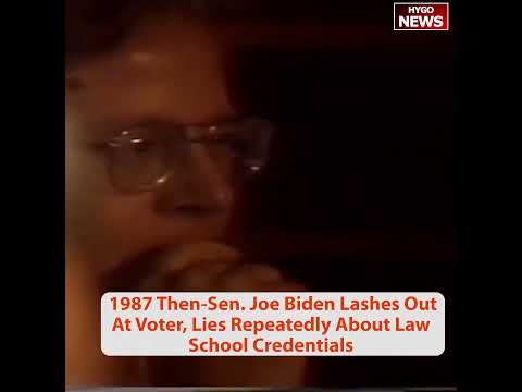 1987 Sen. Biden Lashes Out At Voter: "I Probably Have A Much Higher IQ Than You Do, I Suspect"