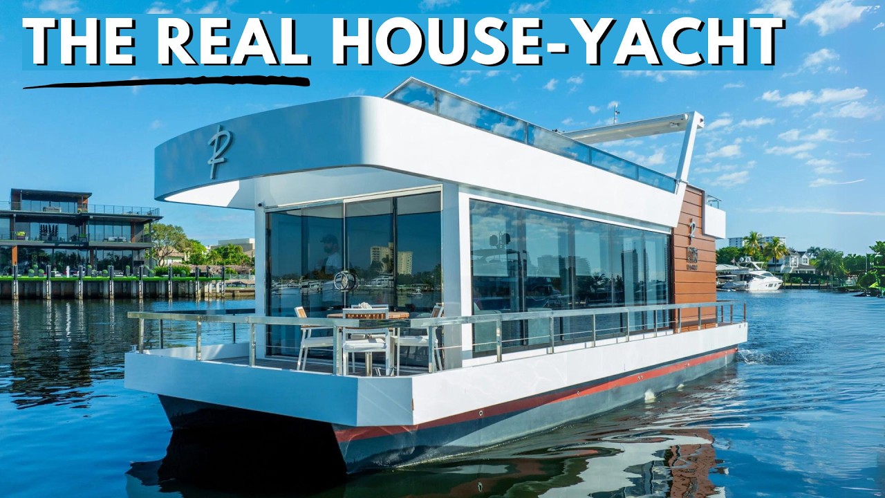 Luxury Tiny Home on the Water: 2024 Reina Live L44 House-Yacht Tour