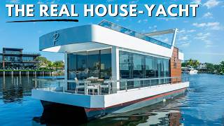 Luxury Tiny Home on the Water: 2024 Reina Live L44 House-Yacht Tour