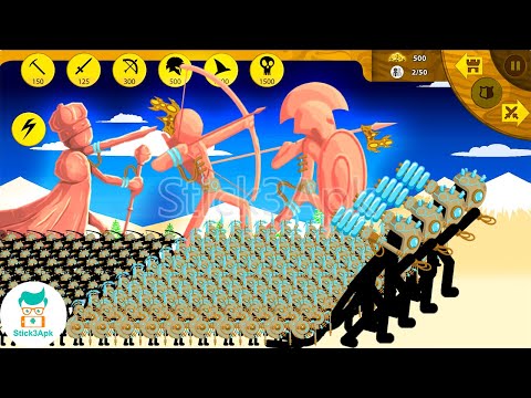 Unstoppable VOLTAIC EPIC ARMY Formation 💪 x999999 Stick Figure | Stick War Legacy Mod | Stick3Apk