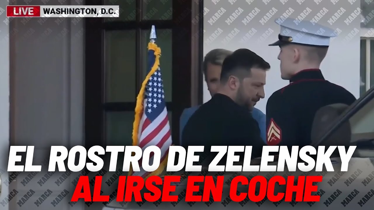 Así salió Zelensky de la reunión con Trump tras la histórica bronca en el Despacho Oval