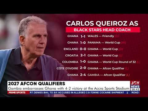 Gambia embarrasses Ghana with 4-2 victory at the Accra Sports stadium | Joy Sports (29-9-26)