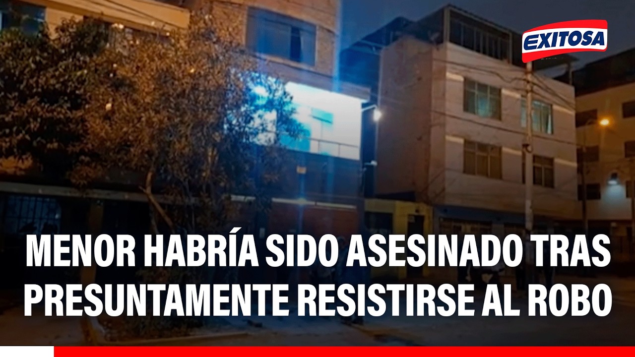 🔴🔵 Rímac: Menor habría sido asesinado tras presuntamente resistirse al robo de su celular