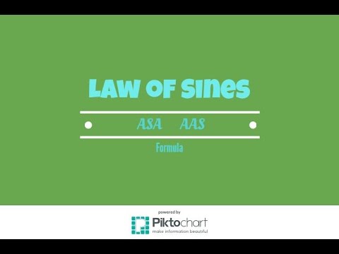 How to Use the Law of Sines Formula. ASA. AAS