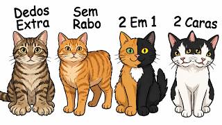Gatos Que Nascem com Mutações Estranhas Explicado em 5 Minutos