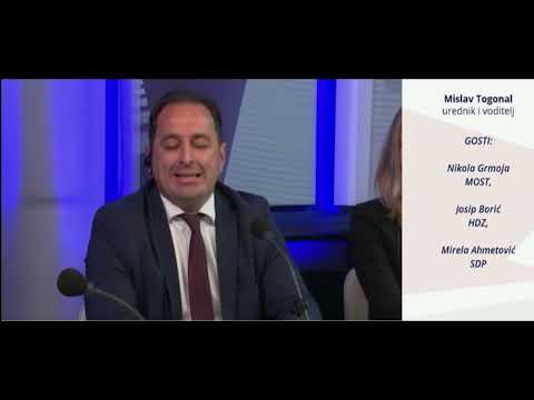 Nikola Grmoja žustra rasprava u studiju HRT-a SDP MOST HDZ