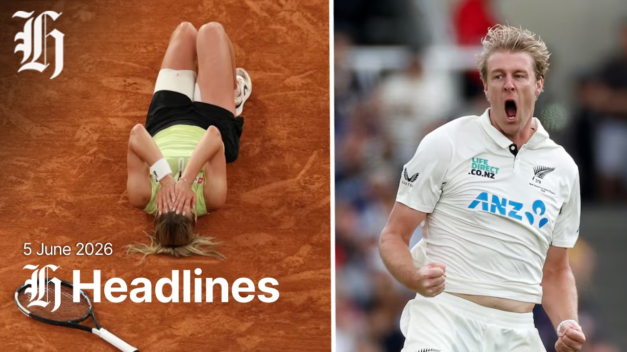 NZ Herald Sport Headlines | Friday, June 5, 2026