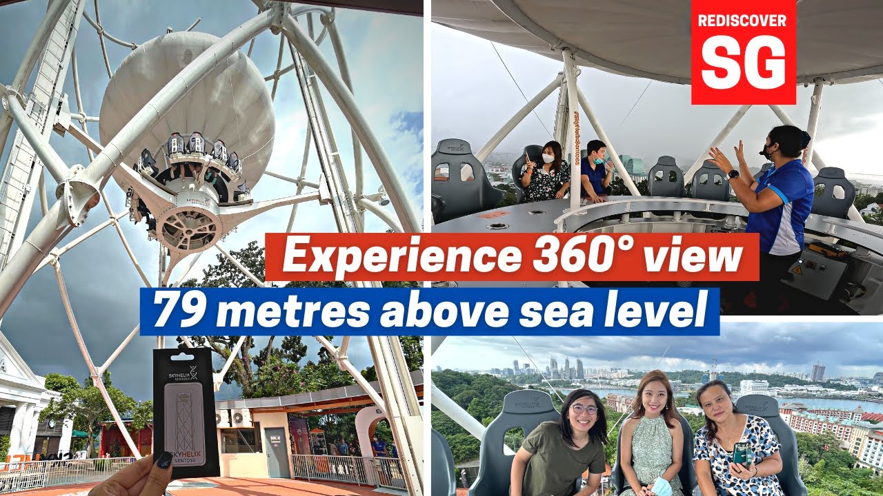 Your virtual journey to the top of SkyHelix Sentosa's panoramic views!