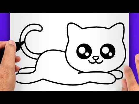 COMMENT DESSINER UN CHAT KAWAII FACILEMENT POUR DÉBUTANT
