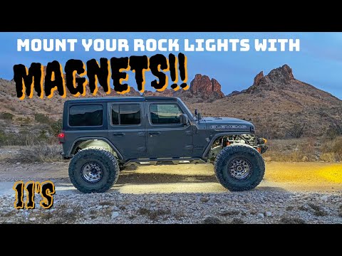 MAGNETS!! Mounting KC Cyclone Rock Lights with Magnets