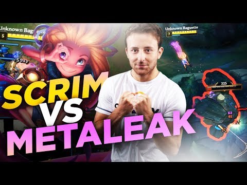 SCRIM VS METALEAK - LES DEBUTS DE ZOE DANS LA TEAM SOLARY ! - LEAGUE OF LEGENDS FR