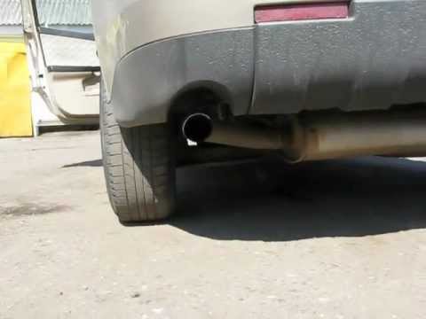 Chevy Equinox 3,4v6 dual exhaust sound.avi