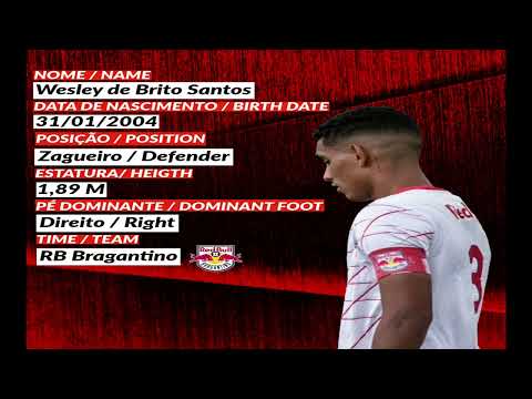 Wesley Brito - Zagueiro - RB Bragantino