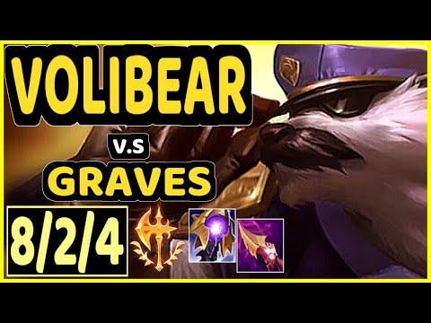 PUNCH (VOLIBEAR) vs GRAVES - 8/2/4 KDA JUNGLE CHALLENGER GAMEPLAY - KR