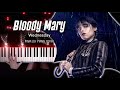 Lady Gaga - Bloody Mary (SPEED UP + HARD) | Wednesday Piano Cover