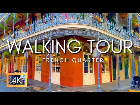 Peaceful French Quarter Walking Tour | Walking Around New Orleans Louisiana In The Morning NO MUSIC