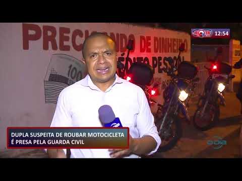 ROTA DO DIA 26 09  Dupla suspeita de roubar motocicleta eÌ presa pela Guarda Civil
