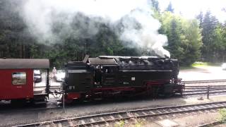 preview picture of video 'Dampfloks in Schierke Juli 2014'