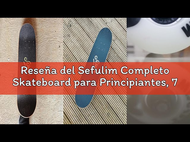 Vídeo relacionado con Sefulim Completo Skateboard para Principiantes, 79 x 20 cm para Adolescentes Adultos, 9 Capas Monopatín de Madera de Arce ABEC-7 Skateboard