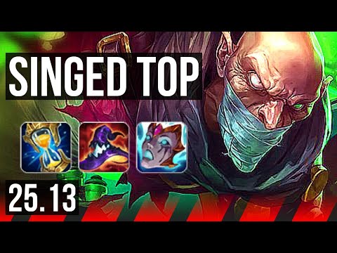 SINGED vs TRYNDAMERE (TOP) | 800+ games | EUNE Master | 25.13