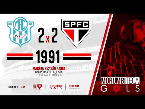 Marília 2x2 São Paulo - Paulista 1991 - fase 01 - rodada 19 - 06/10/1991