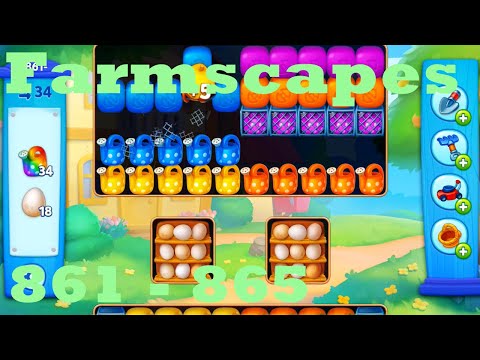 Farmscapes Level 861 - 865 HD Gameplay Walkthrough |  3 - match game | android | ios | pc | app