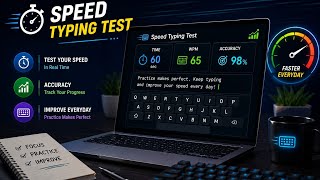 Typing Speed Test Using Python | Build Your Own Typing Test Program ⌨️