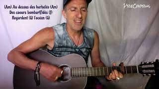 Voyage Voyage (Desireless 1986) Cover guitar lesson by Javier Dominguez