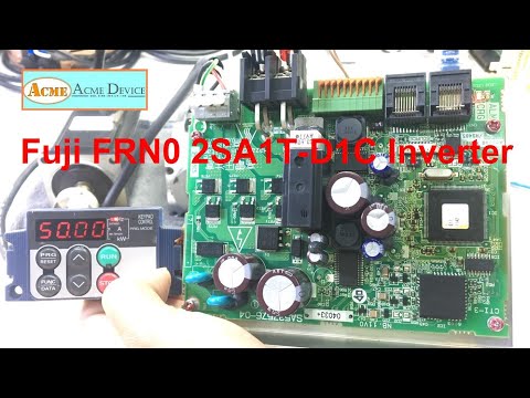 Fuji FRN0 2SA1T-D1C inverter DC Select multi-frequency (1 to 7 steps)--SS1, SS2, and SS4