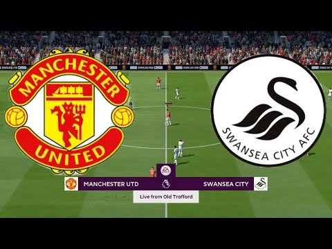 FIFA 20 Career Mode | manchester united vs swansea city | Premier League | Full Match & Gameplay