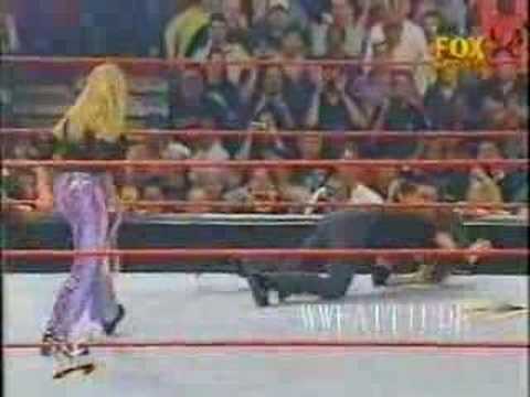 Trish Stratus vs Stephanie (Spanking Match)
