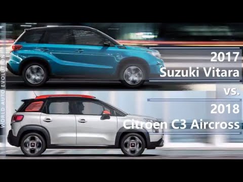 2017 Suzuki Vitara vs 2018 Citroen C3 Aircross (technical comparison)