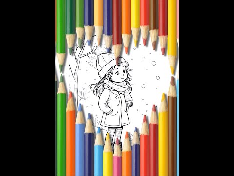 Coloring Sheets For Kids Winter Theme